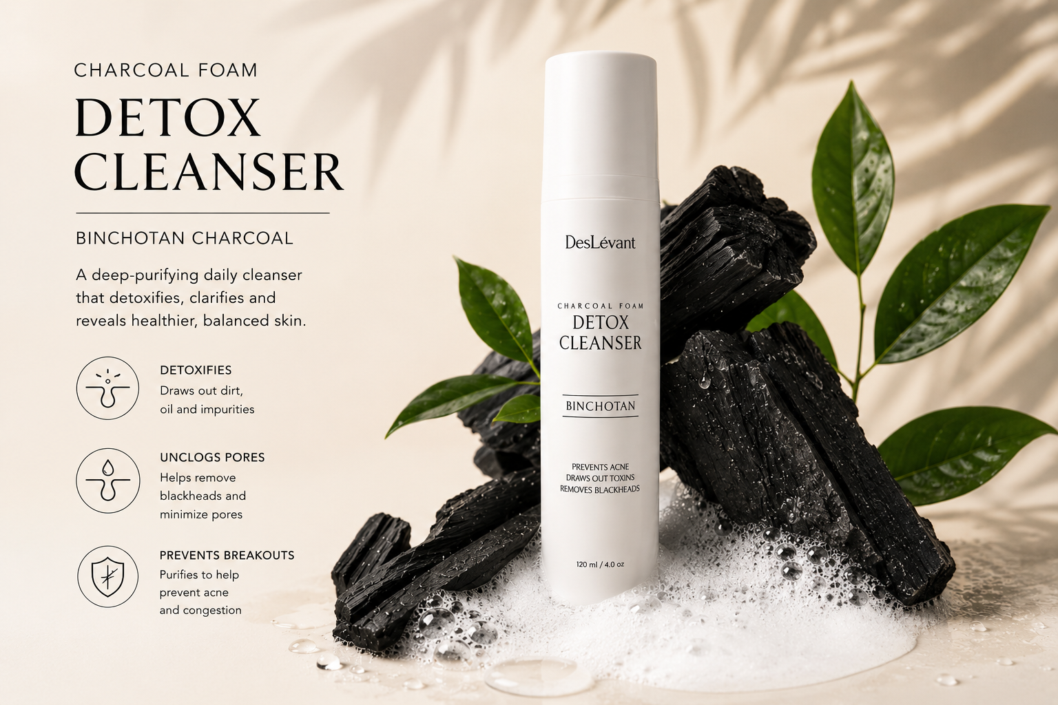 Charcoal Foam Detox Cleanser